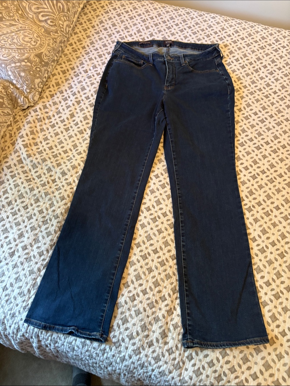 NYDJ Dark Blue Wide Leg Jeans